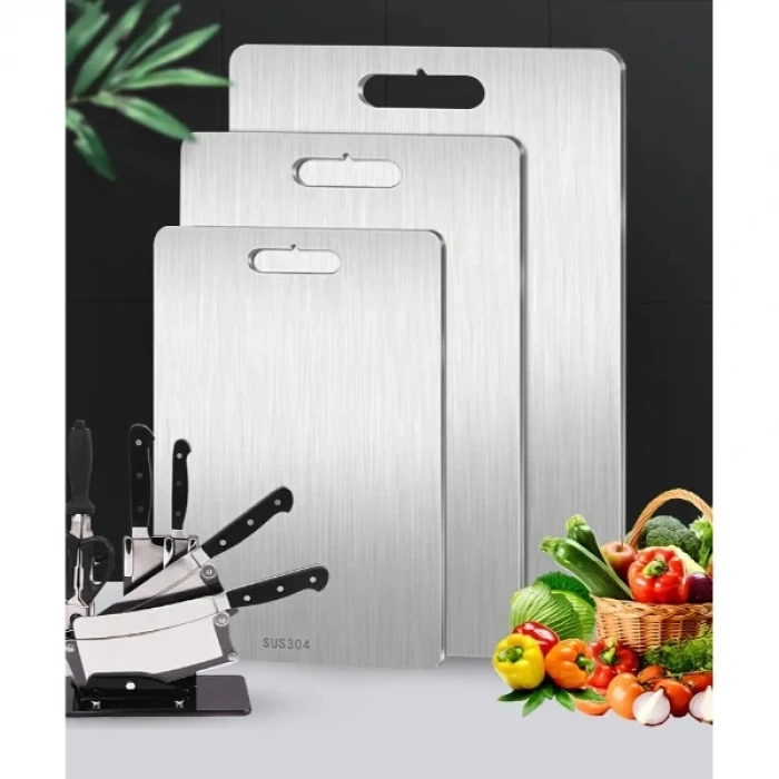 ieg™ 3lü Paslanmaz Çelik Kesme Tahtası Seti