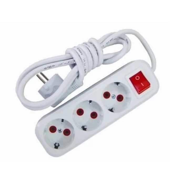 ieg™ 3 Metre Kablolu Anahtarlı 3 Lü Topraklı Grup Priz