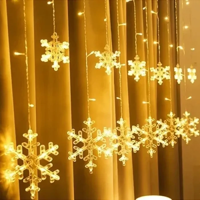 ieg™ 3 Metre Saçaklı Kar Tanesi Perde LED