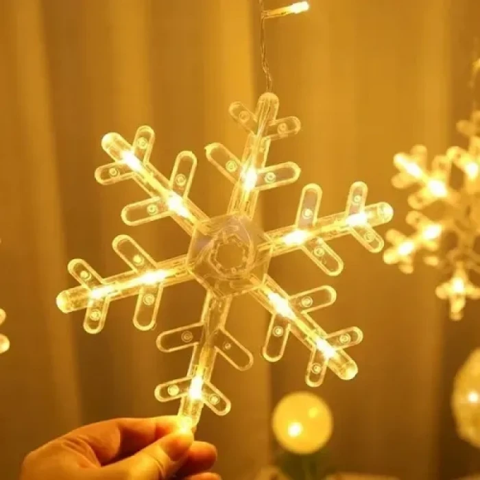 ieg™ 3 Metre Saçaklı Kar Tanesi Perde LED