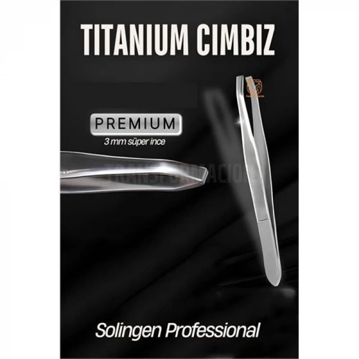 retroieg™ 3 mm İnce Uçlu Cımbız Titanyum Çelik Solingen Professional