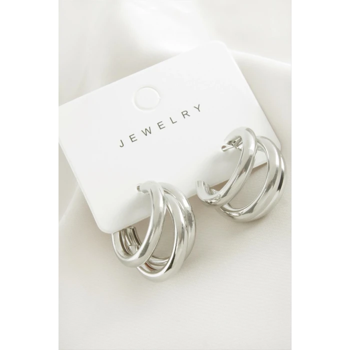 ieg™ 3 Sıra Metal Halka Küpe