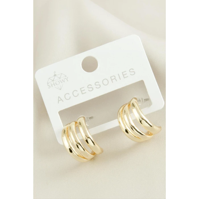 ieg™ 3 Sıra Trend Halka Küpe