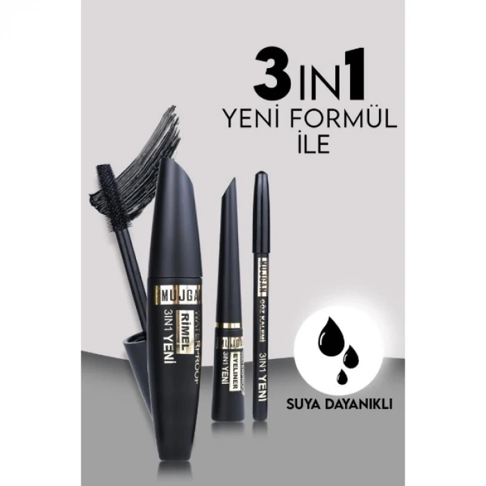 ieg™ 3ü 1 Arada Göz Makyajı Seti  Eyeliner, Maskara, Kalem