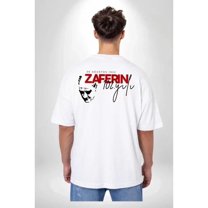 ieg™ 30 Ağustos Baskılı T-shirt - Beyaz