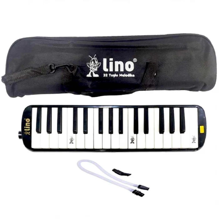 ieg™ 32 Tuşlu Bez Çantalı Melodika Siyah