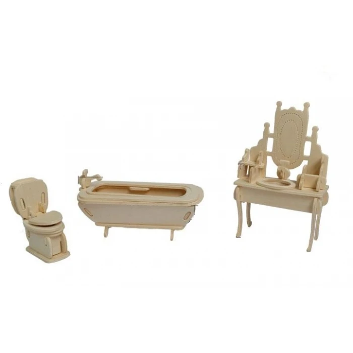 ieg™ 3D Ahşap Puzzle - Banyo