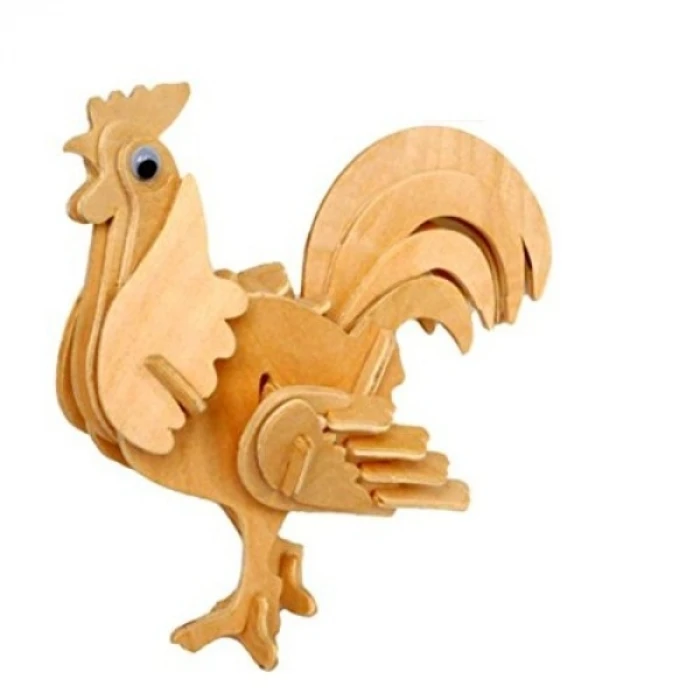 ieg™ 3D Ahşap Puzzle - Horoz