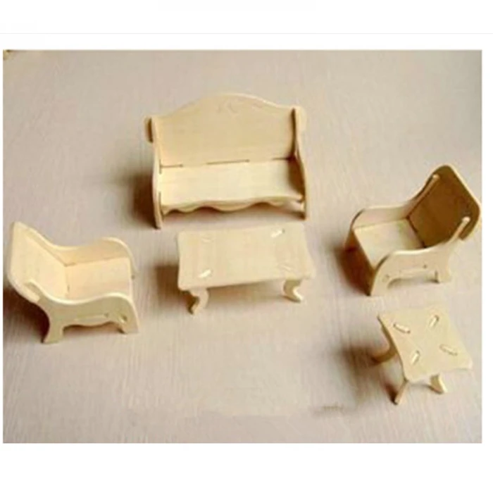 ieg™ 3D Ahşap Puzzle - Salon Takımı