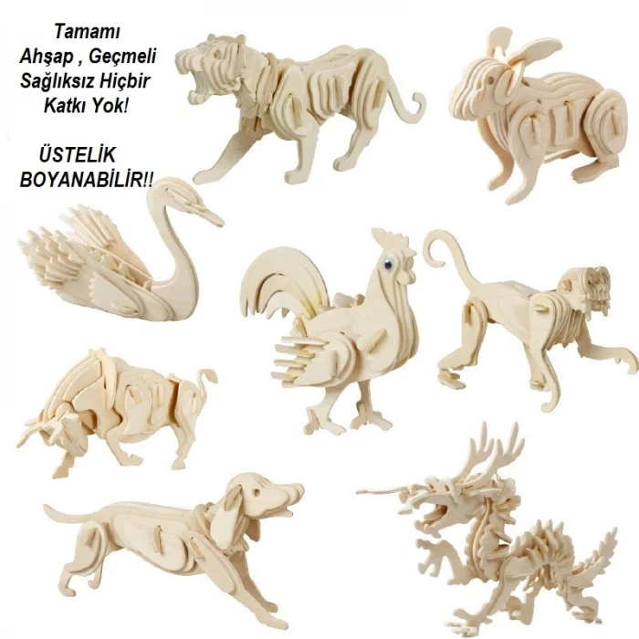 ieg™ 3D Ahşap Puzzle - Salon Takımı