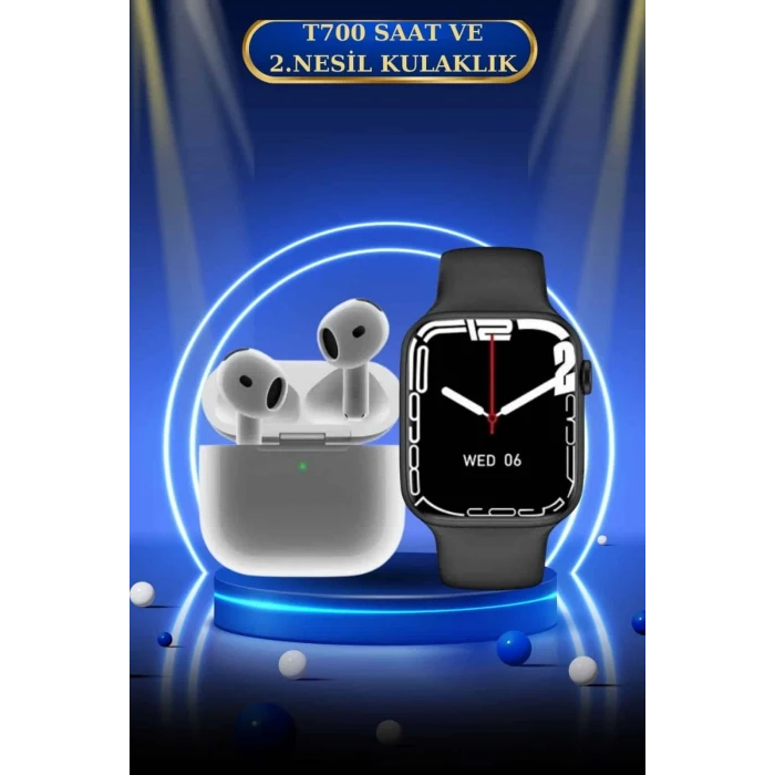 ieg™ 3.Nesil TWS Bluetooth Kulaklık ve Dokunmatik Ekran Akıllı Saat Sesli Görüşme
