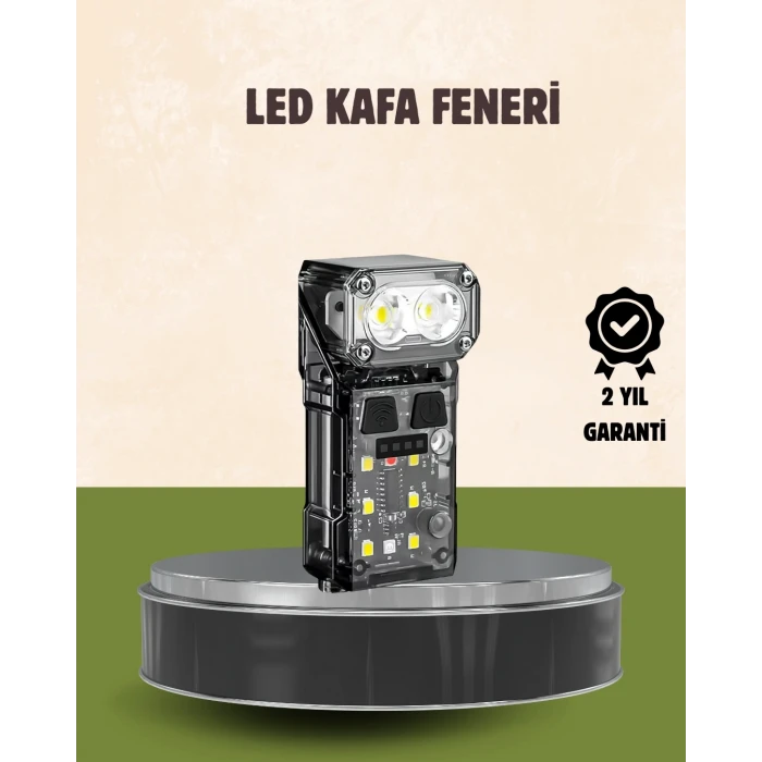 ieg™ 3’ü 1 Arada LED Far Şarj Edilebilir Sensörlü Manyetik 10 Saat Kullanım