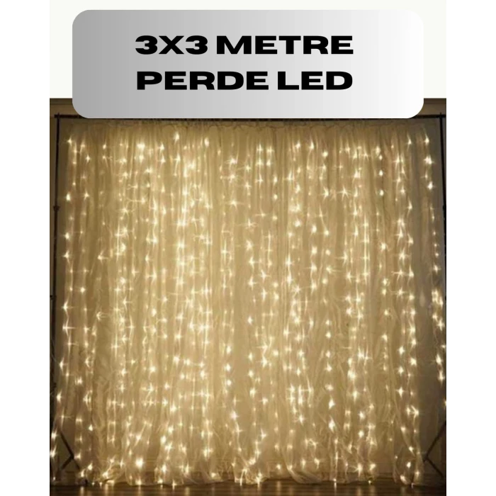 ieg™ 3x3 Perde Led Işık Şelale Model Özel Gün Dekoratif Aydınlatma