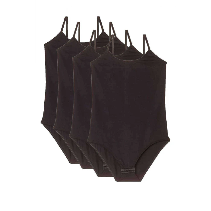 ieg™ 4 Adet İp Askılı Kadın Çıtçıtlı Body Siyah