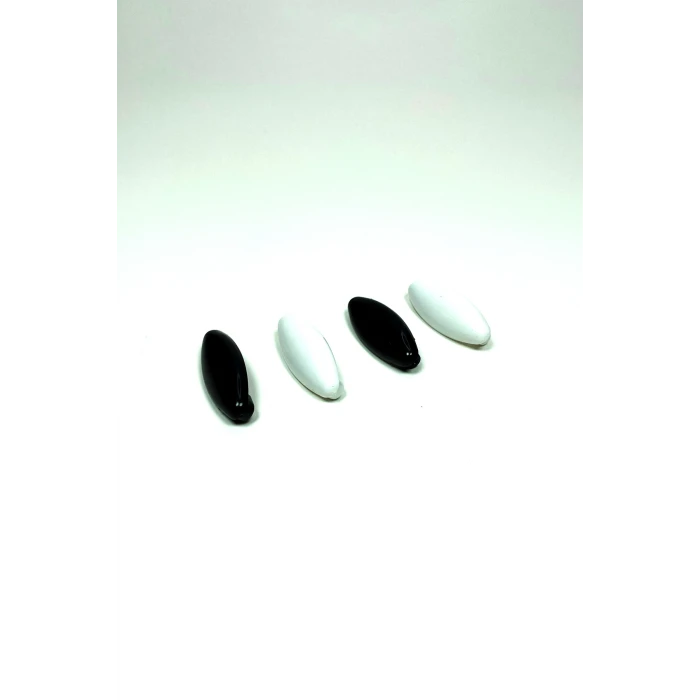 ieg™ 4 Adet Plastik Çengelli Eşarp Ve Şal İğnesi Siyah Beyaz 4 cm