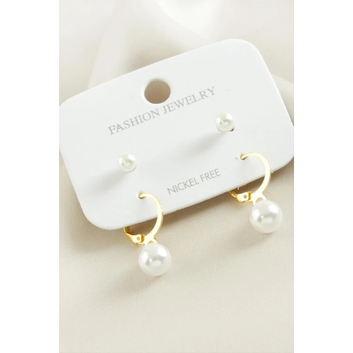 ieg™ 4 Adet Sallantılı İnci Küpe