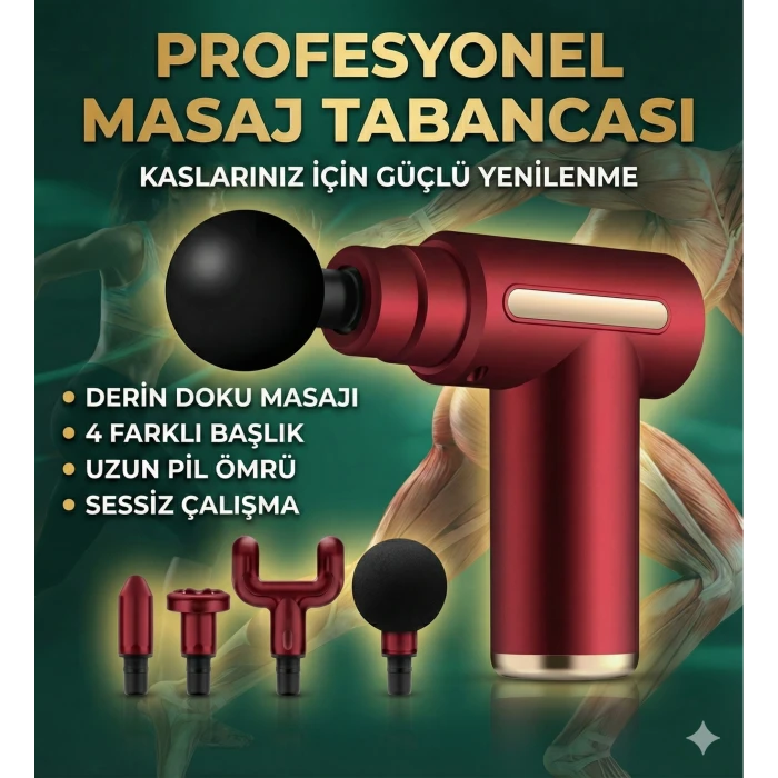 ieg™ 4 Başlıklı 6 Kademeli Titreşimli Şarjlı Mini Masaj Aleti