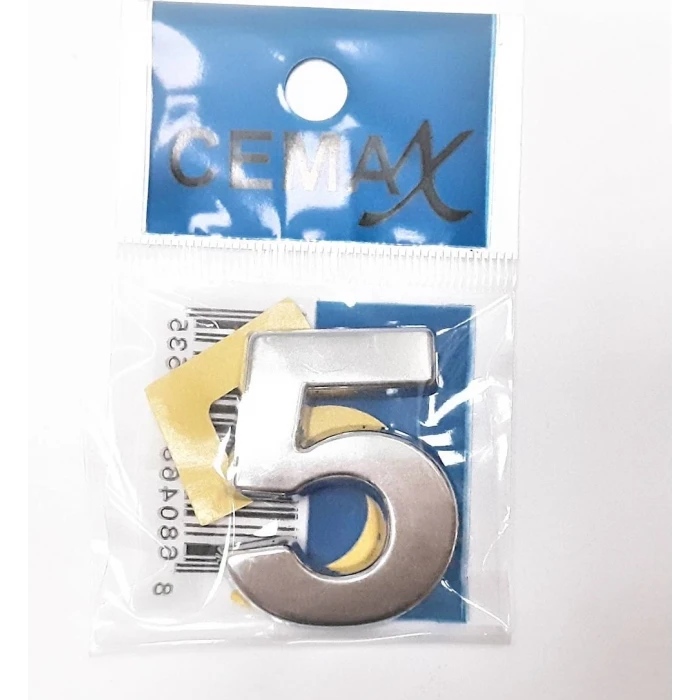 ieg™ 4 Cm Plastik Krom Kaplama Kapı Numarası - 5