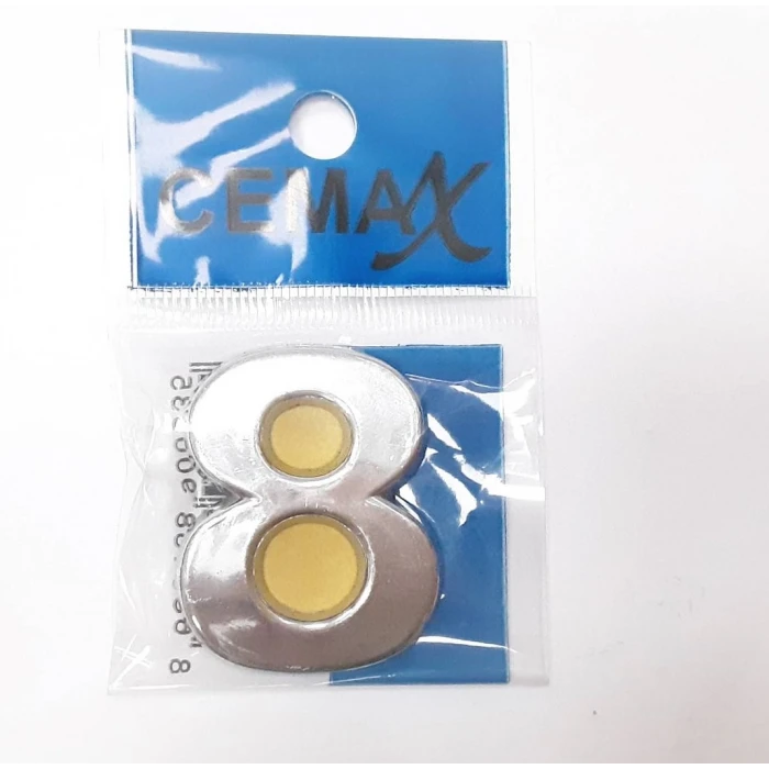 ieg™ 4 Cm Plastik Krom Kaplama Kapı Numarası - 8
