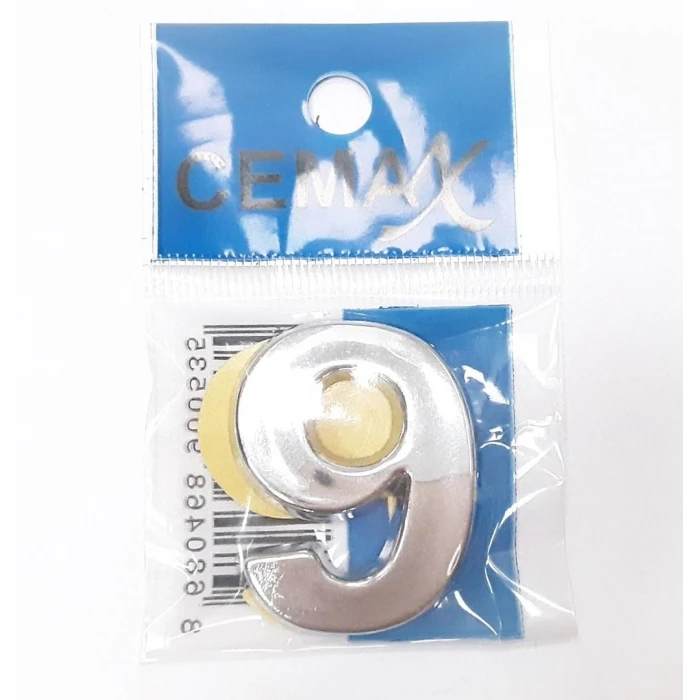 ieg™ 4 Cm Plastik Krom Kaplama Kapı Numarası - 9