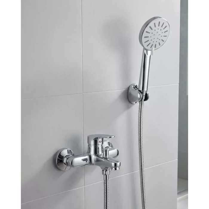 ieg™ 4 Kademeli Krem Duş Seti El Duşu Başlığı Spiral Hortum Ve Duvar Askısı