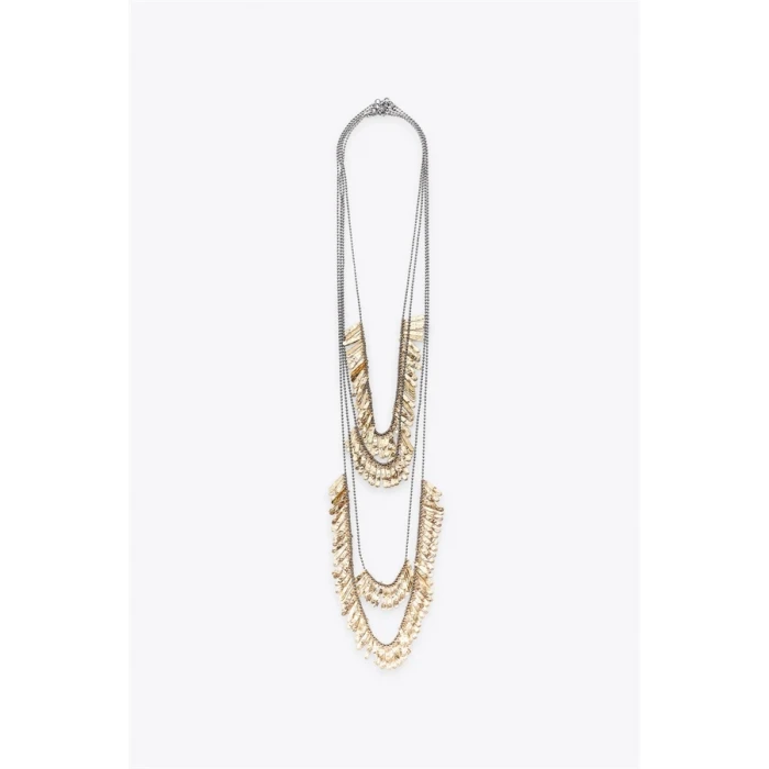 ieg™ 4LÜ METAL PLAKA KOLYE - Altın