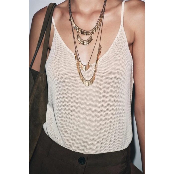 ieg™ 4LÜ METAL PLAKA KOLYE - Altın