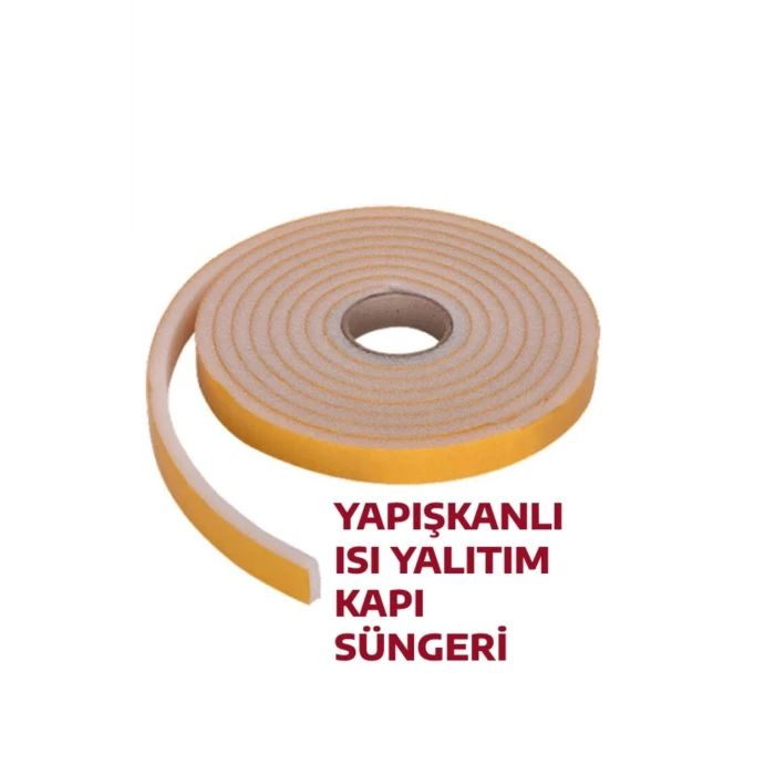 ieg™ 5 Adet 3 Metre Yapışkanlı Kapı Bandı Isı Yalıtım Süngeri
