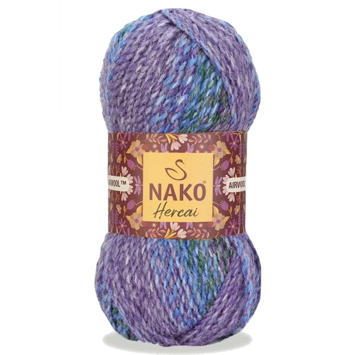 İEG 5 Adet Hercai Ebruli Hırka Kazak Atkı Bere El Örgü İpi Yünü 7248