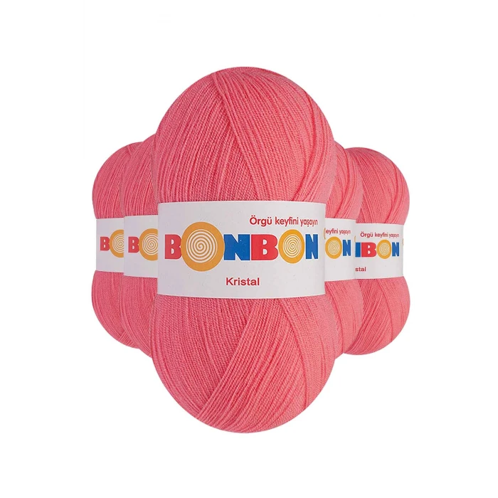 İEG 5 Adet Kristal El Örgü Lif İpi Pembe 98230