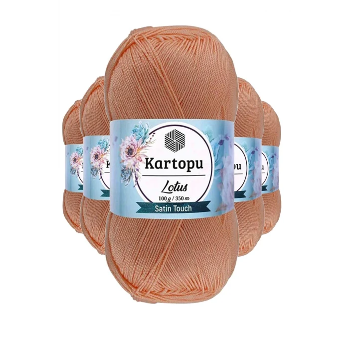 ieg™ 5 Adet Lotus Bikini Büstiyer Bluz Örgü İpi  K277 Şeftali