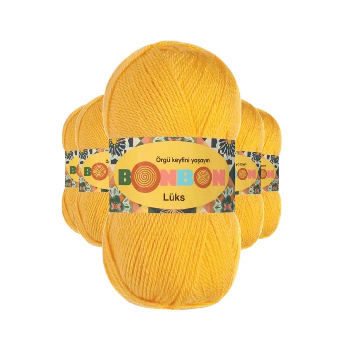 İEG 5 Adet Lüks Patik İpi Yünü Sarı 98289