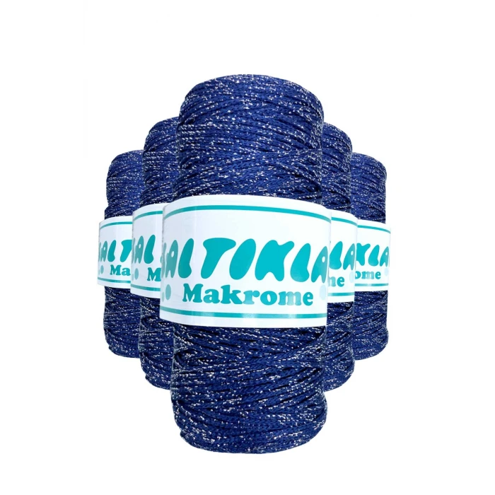 ieg™ 5 Adet Polyester Simli Makrome İpi SG-370