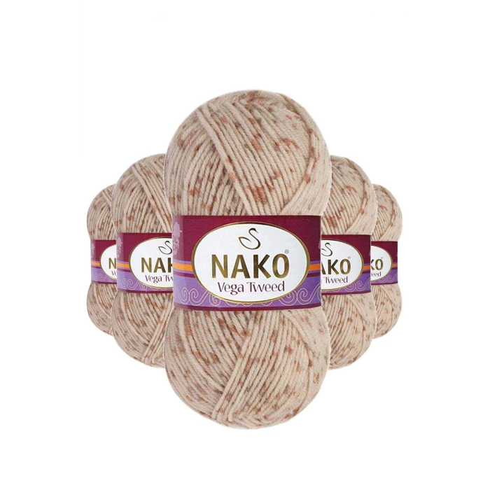 İEG 5 Adet Vega Tweed Premium Akrilik El Örgü İpi Yünü No: 35032