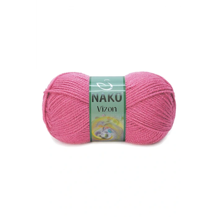 İEG® 5 Adet Vizon Premium Akrilik El Örgü İpi Yünü Renk No:180 Kuru Gül