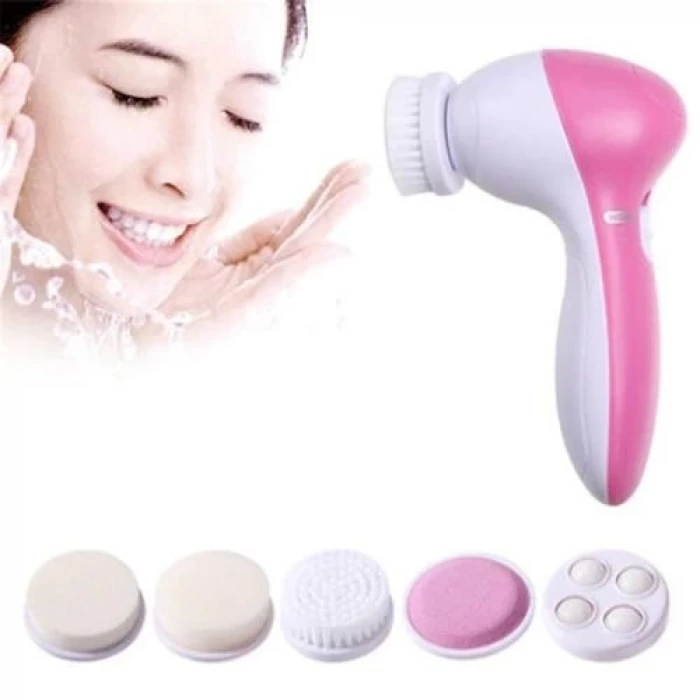 ieg™ 5 iN 1 Pilli Yüz Temizleme,Masaj ve Peeling Fırça seti