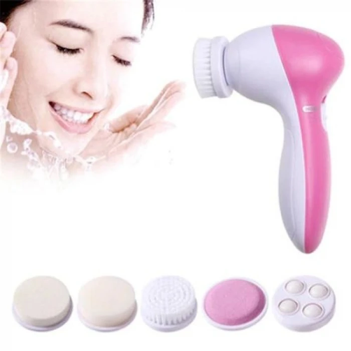 ieg™ 5 iN 1 Pilli Yüz Temizleme,Masaj ve Peeling Fırça seti