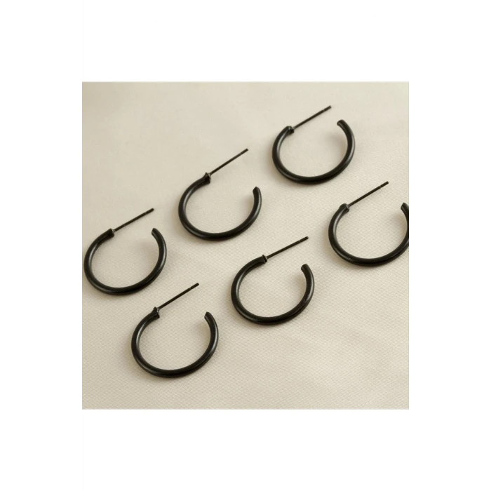 ieg™ 6 Adet Boru Halka Küpe 2 cm