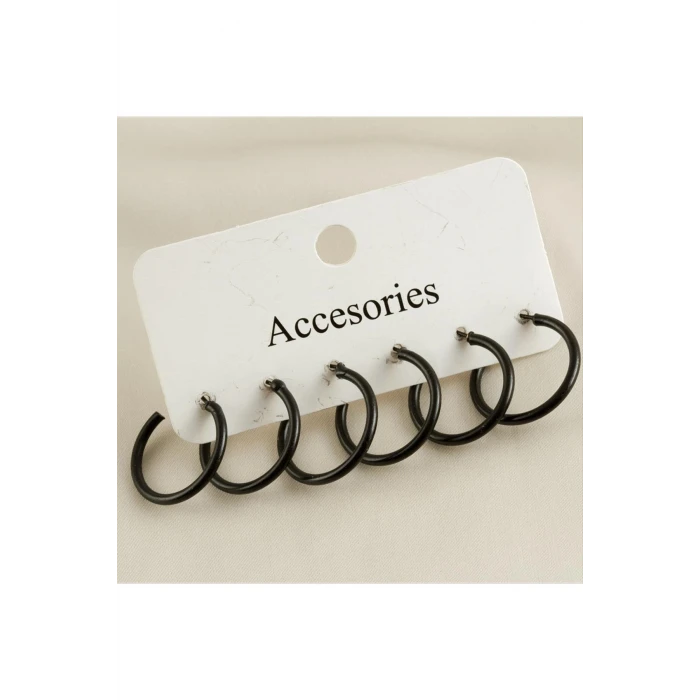 ieg™ 6 Adet Boru Halka Küpe 2 cm