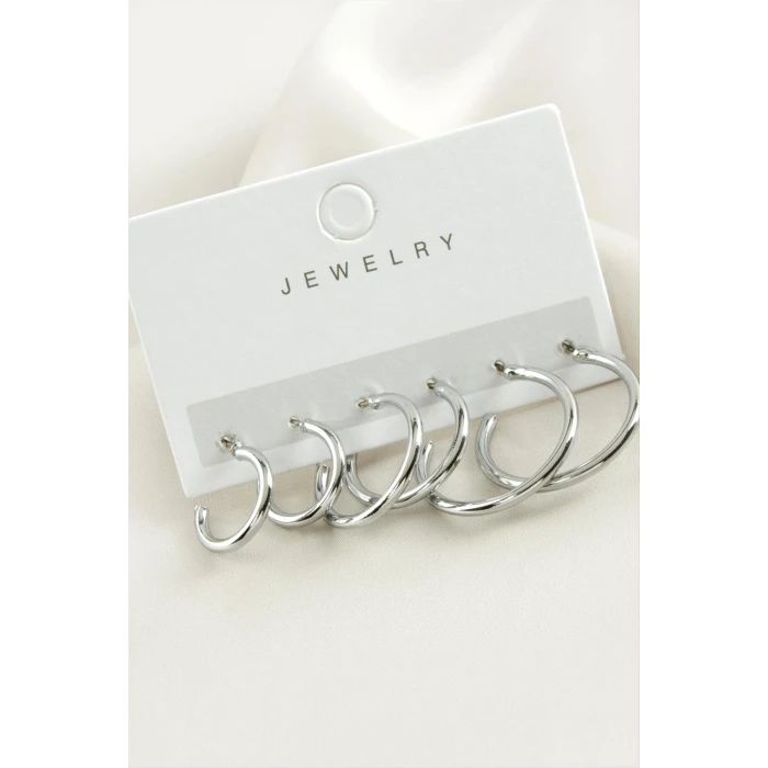 ieg™ 6 Adet Boru Trend Halka Küpe 1,5-2-2,5 cm