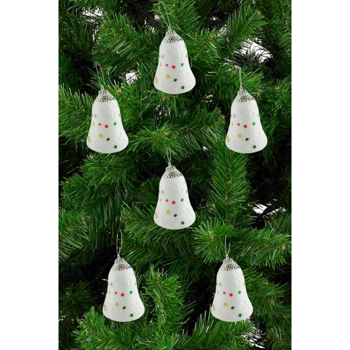 ieg™ 6 Adet Çan Yılbaşı Ağaç Süsü 6 cm