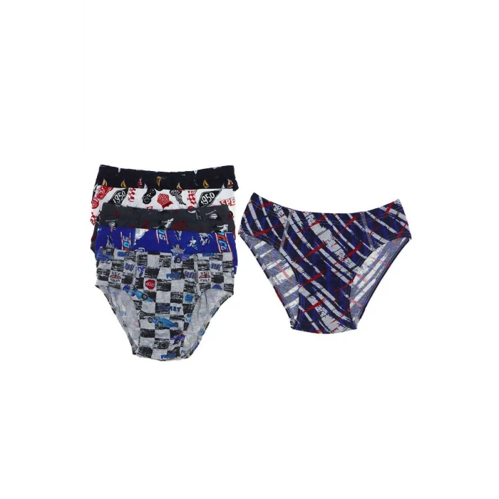 ieg™ 6 adet Desenli Erkek Çocuk Slip 504