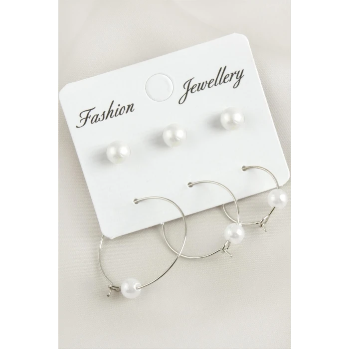 ieg™ 6 Adet İnci Halka Küpe 2,5 cm