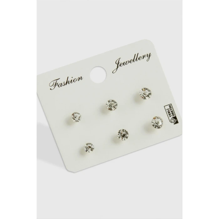 ieg™ 6 Adet Tek Taşlı Küpe (küçük)