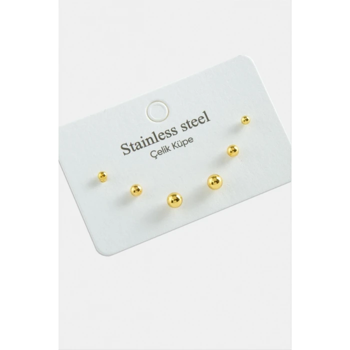 ieg™ 6 Adet Top Çelik Küpe