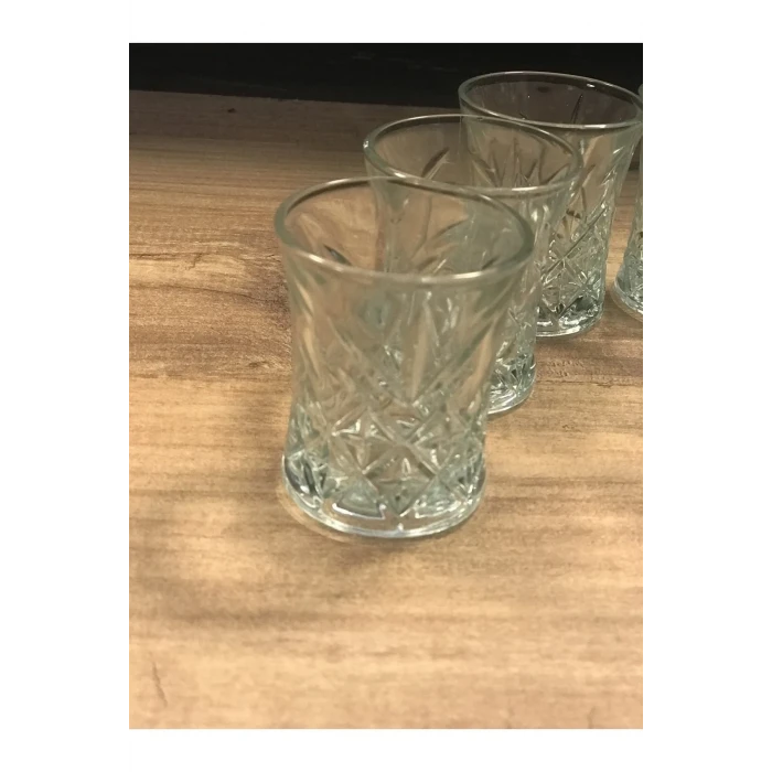 İEG 6 Lı Asya Kahve Yanı Su Bardağı Şeffaf Renk -70279