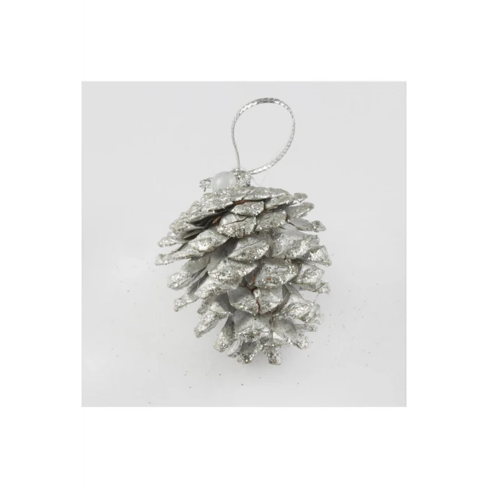 ieg™ 6lı Gümüş Kozalak Yılbaşı Ağaç Süsü