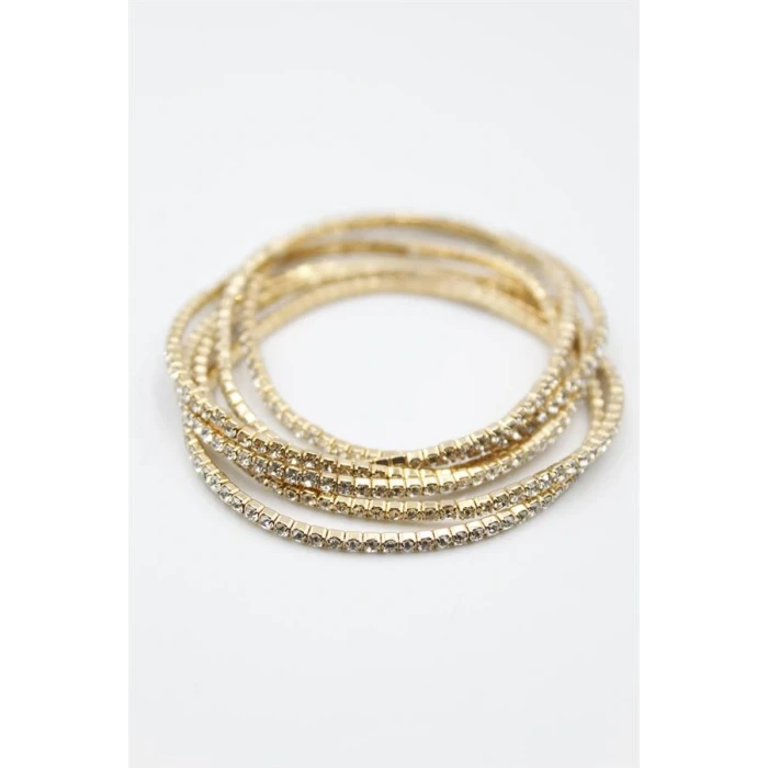 İEG® 6lı Lastikli Bileklik - Altın