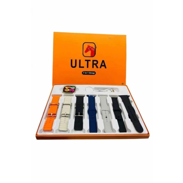 ieg™ 7 Kordonlu Akıllı Saat Plastik Kordon Hasır Kordon Çelik Kordon