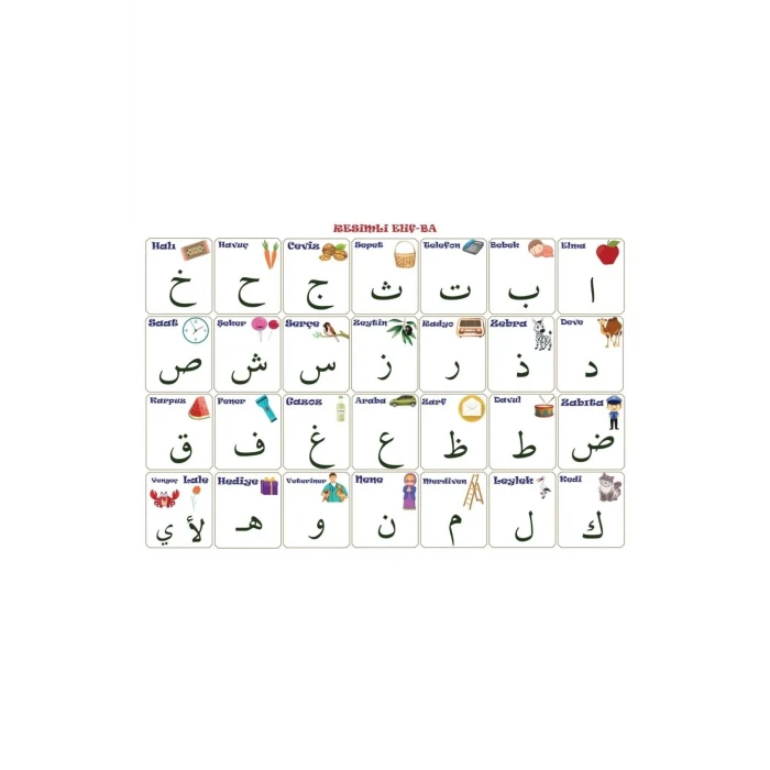 ieg™  70x100 cm Statik Kağıt Elif-Ba Öğrenme Tahtası
